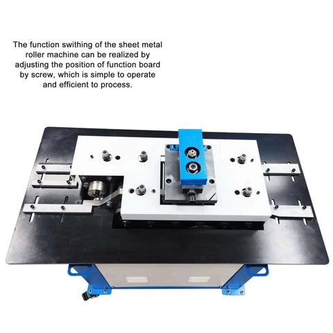 Top view of Electric Sheet Metal Seamer Pro Grade Multi Functional Seam Lock Forming Machine on display