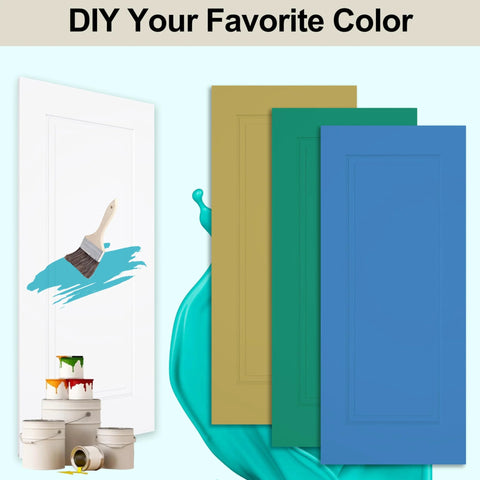 Colorful paint options for 36x84 Sliding Barn Door Kit, 1 Panel White Primed Interior Closet Door With Satin Nickel 6ft Hardware