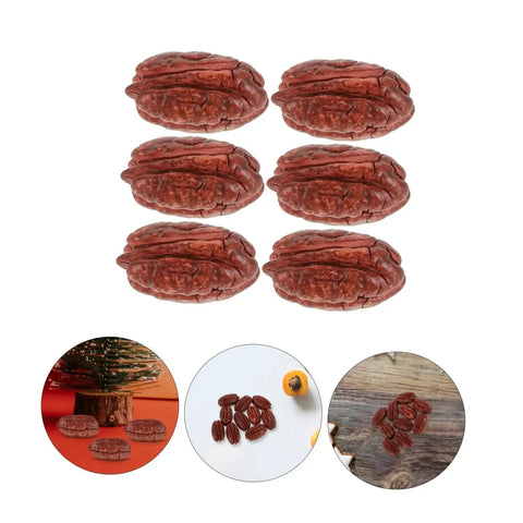 Realistic Walnut Miniature Pecans Set Ten Pieces For DIY Decor And Fake Food Props Totally Cute Mini House Accessories Nut Models