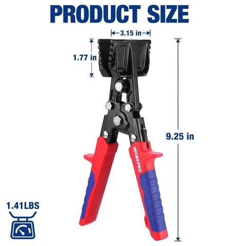 Heavy Duty 3 Inch Sheet Metal Bender And Hand Seamer Tool With Ergonomic Handle And Smooth Jaw, Pro Grade Steel Brake Pliers