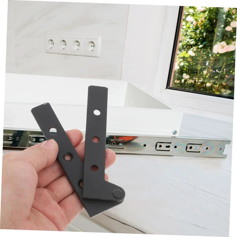 Heavy Duty Rotatable Hidden Door Hinges 2 Pack for Cabinets, Secret Doors and Bookcases in hand showing easy to install feature