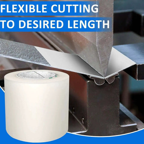 Pro Grade Urethane Die Protection Film For Press Brake Bending roll with metal sheet and machine edge