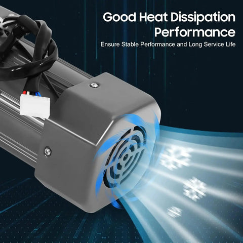 Ventilation feature of 250W 110V AC Gear Motor With Variable Speed Controller And Mounting Bracket, showcasing heat dissipation.