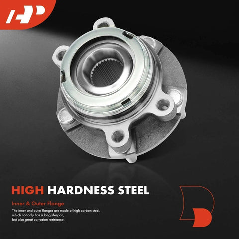 2x Front Wheel Bearing And Hub Assembly Kit 5 Lug Bolt-In Compatible With Nissan Altima 2007 To 2018 close-up view