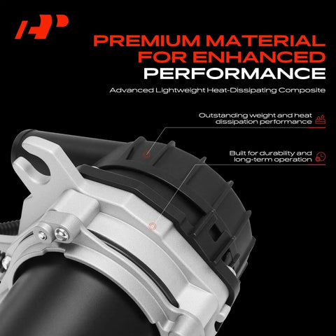 Close-up of premium secondary air injection smog pump for Toyota Tacoma 2005 2015 2.7L L4 replacement 176000C020 detailing features