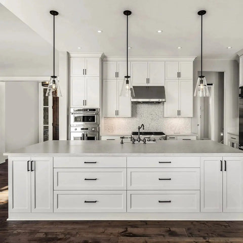 Square Cabinet Pulls 10 Pack 5 Inch Matte Black Cabinet Handles For Cupboards And Drawers Kitchen Hardware For Doors Wardrobes And Furniture Easy To Install And Versatile For Most Color Schemes installed on white kitchen cabinets