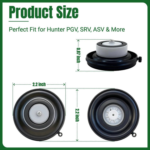 FRUSSONIA sprinkler valve diaphragm repair kit, 4-pack, NBR rubber, for Hunter PGV/SRV/ASV valves