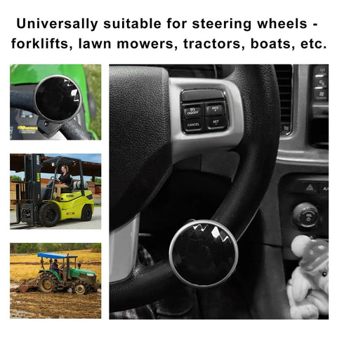 Durable Steering Wheel Spinner Knob For Easy One-Hand Driving, 360 Degree Rotation With Metal Bearing, Power Handle by SHMZK