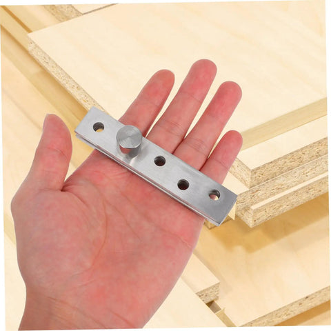 Heavy Duty Concealed Pivot Hinge For Cabinets And Bookcases Rotating Door Hinge For Hidden Compartments in a hand showing size