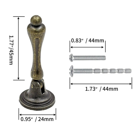 Antique Bronze Tear Drop Cabinet Pulls Set of 6 With Screws for Drawers Dressers and Wardrobes Vintage Decorative Hardware dimensions
