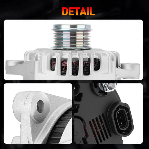 Close-up details of 12V 150A Drop-In DIY Friendly Car Alternator Replacement For Kia Optima 2014 2015 Sorento 2012 2014