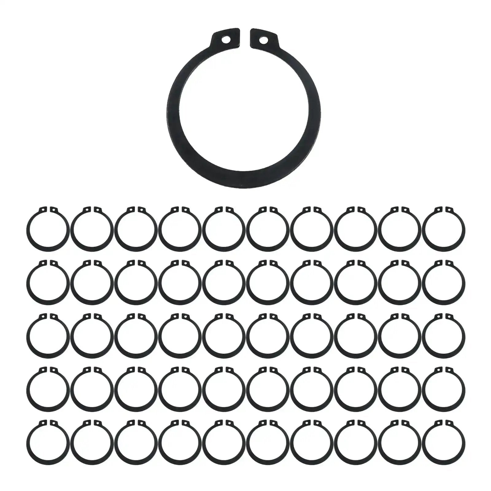 External Retaining Rings Set With 50 Pcs Large Externa...