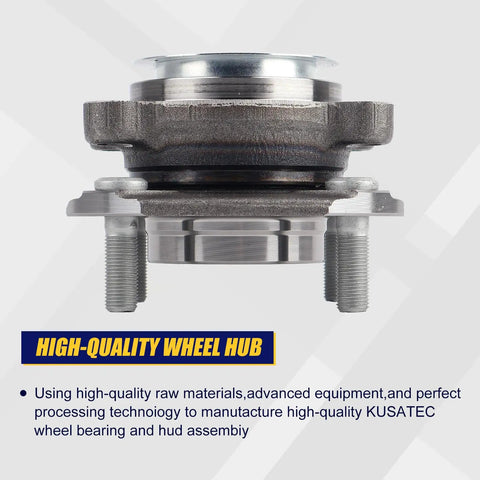 Front Wheel Bearing And Hub Assembly 513299 for Nissan Sentra 2007-2012, front position, 80mm bore, 4 lug bolts, non ABS.