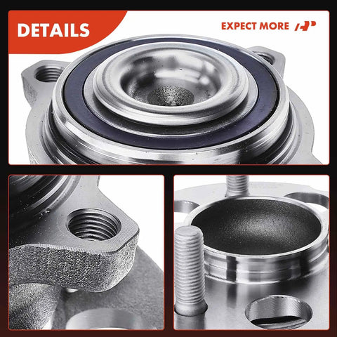 Rear Wheel Bearing And Hub Assembly 5 Lug Fit For Honda CRV 2007 To 2011, Accord Crosstour 2010 To 2011, Crosstour 2012 To 2015 FWD close-up