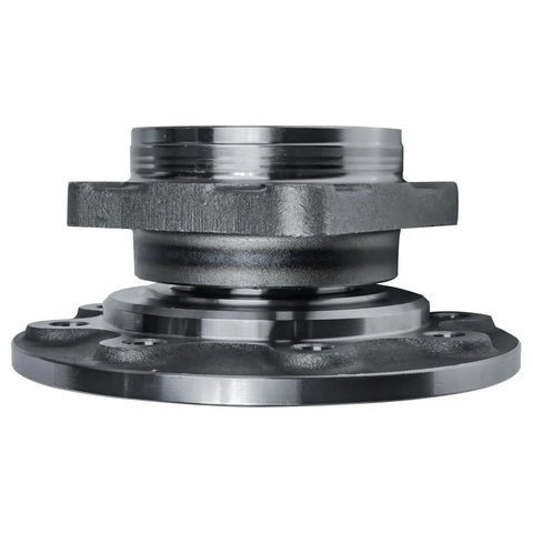 Side view of Front Wheel Hub Bearing Assembly Pair For 1994 To 1999 Dodge Ram 2500 4X4 Dana 60 Axle 8 Lug 4 Bolt Square Flange Non ABS Replacement