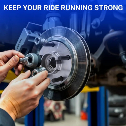 Installation of 2 Pack Front Wheel Bearing And Hub Assembly Double Row Chrome Steel Fits 32 Spline Hubs For Popular Sedans And SUVs ISO IATF Certified Beefed Up Chrome Steel Build With Dual Seal Protection For Long Lasting Durability