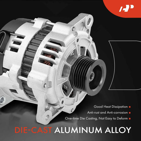 Alternator Replacement For Chevy Aveo 2004-2008, Aveo5 2006-2008, Pontiac Wave 2005-2008, Suzuki Swift 2004-2008 1.6L L4 85Amp 12V