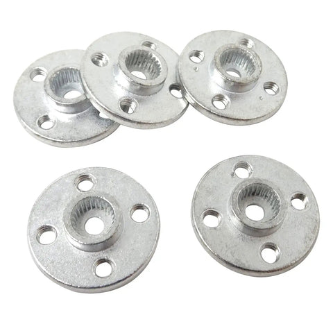 Aluminum round servo horn discs, 6 pcs, for 25T standard servos with mounting screw holes