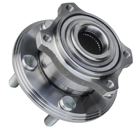 Pair Rear Wheel Bearing Hub Assembly For Dodge Charger 2015 2021 Challenger 2015 2021 and Chrysler 300 2015 2021 Non ABS 5 Lug 4 Bolt Square Flange Replacement Kit side view.
