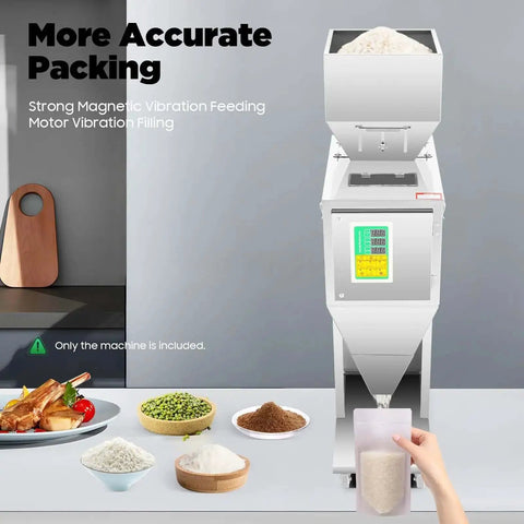 Heavy Duty Particle Filling Machine For Precision 10 To 999G Automatic Powder Filler With Electric Bottle And Bag Packing