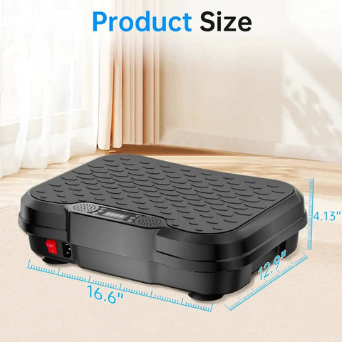 Vibration Plate For Full Body Fat Burning And Lymphatic Drainage With A 200W Motor 12mm Amplitude Adjustable Speeds 450 Lb Capacity