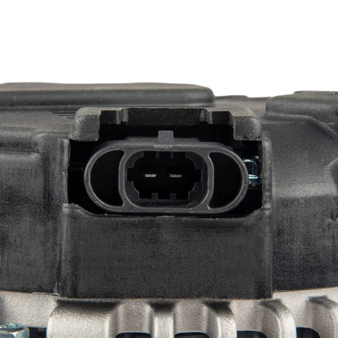 Close-up of alternator replacement that delivers solid charging power for 2003 to 2007 Saturn Ion Vue 2.2L L4 and 2002 to 2005 Chevy Cavalier Malibu Classic Alero 13944N 12V 105Amp CW 5 groove pulley.