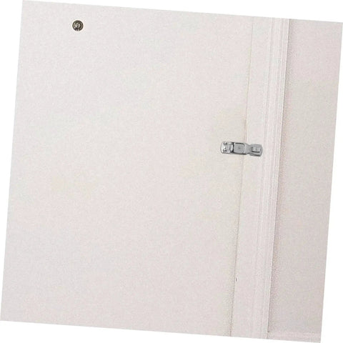 Sosoport stainless steel marine trailer latch, edge-mounted on white door