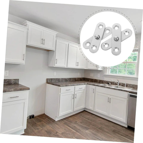 Secret Door Hinges 360 Degree Rotatable Hidden Hinges For Cabinets In Stainless Steel displayed in a kitchen setting