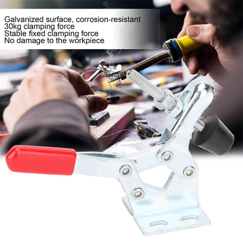 Quick Release Vertical Toggle Clamp With 30Kg Clamping Force For Welding And Assembly, Durable Metal Workholding Fixture For Precise Holding, Ergonomic Handle Opening At 88 Degree, Ideal For Metalworking And Fabrication in use