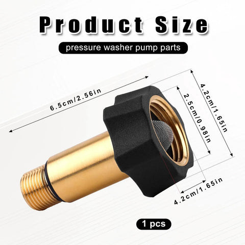Brass High Pressure Washer Inlet Fitting Water Inlet Adapter Replacement For Simpson Pumps Models 510020 520004 520006