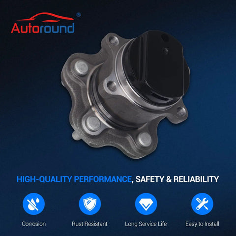 Rear Wheel Bearing And Hub Assembly For Nissan Rogue 2008-2013 Rear FWD 5 Lug Upgrade Kit Easy Install 43202JG01A