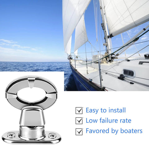 Twist lock fasteners set, stainless steel with eyelets and studs, 20 pieces for canvas and marine use by Amazon