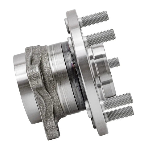 Side view of AWD Rear Wheel Bearing Hub Assembly for Mazda CX9 2007 Through 2015 Replacement Wheel Hub Kit With 5 Bolt Square Flange Non ABS