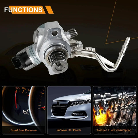 High Pressure Fuel Pump Replacement For Honda Accord CR-V Odyssey Elysion Spirior And Acura ILX 2.4L L4 2012 2018 Top Notch Plug And Play Direct Fit Replaces 167905LAA01 16790 5LA A01 on display with automotive components