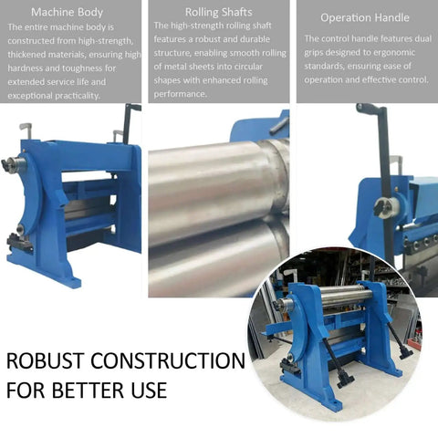 All In One Sheet Metal Brake Shear And Slip Roll Machine 3 In 1 Bender Cutter Roller showcasing robust construction features