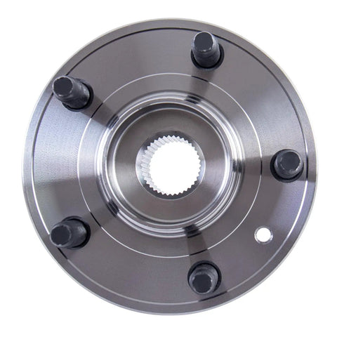 Two Pack Front And Rear Wheel Hub Bearing Assembly 5 Lug Non ABS Compatible For 2011 2018 Ford Explorer And 2013 2018 Police Interceptor Utility OE Replacement 512460 HA590446 BR930809 close-up view