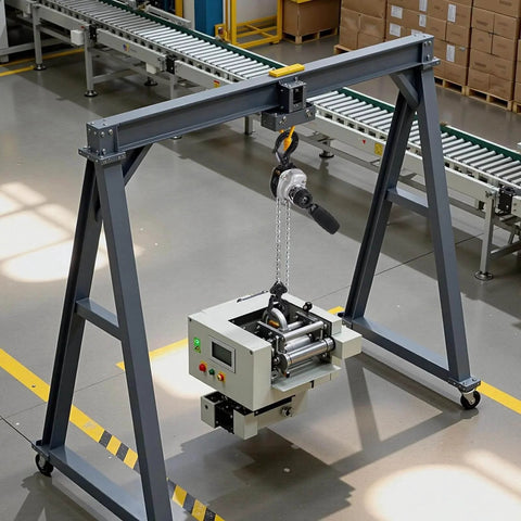 Manual Lever Chain Hoist 1/2 Ton 1100 Lb Capacity with G80 chain and 360 degree hooks lifting equipment in warehouse