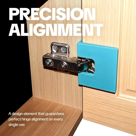 Magnetic Hinge Installation Jig And Mortise Template Set For Wood Doors, Cabinets, And Drawers Drill Free, Precise 2Mm Groove Alignment