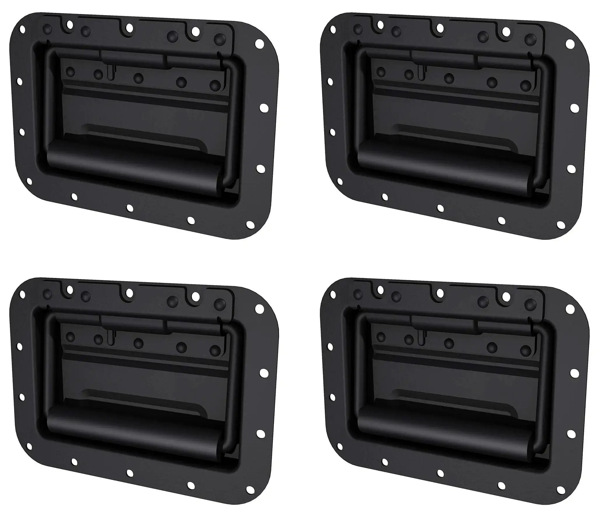 Four Pack Large Spring Loaded Recessed Steel Handles 🍁...