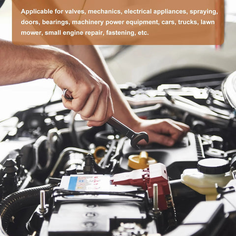 Person using a wrench on a vehicle engine illustrating the use of 1.5mm By 6mm Slotted Roll Pin Set, 20 Pack, 304 Stainless Steel Spring Dowel Pins, Silver, Durable And Easy Fit For Home Machines And DIY Projects, Smooth Finish And High Strength Fasteners For Reliable Joining