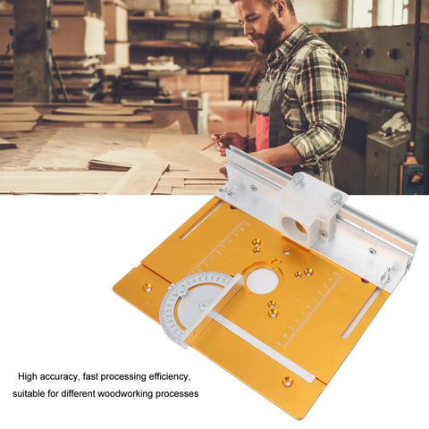 Aluminum Router Table Insert Plate With Flip Plate for Woodworking Benches high precision machining, includes screws.