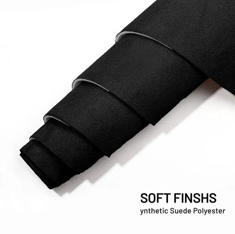 Rolled black Suede Auto Headliner Fabric 98 By 60 Inches With Foam Backing Tube Pack