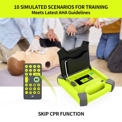Real Time CPR Feedback AED Training Kit For First Aid Trainees And Beginners With Automatic External Defibrillator Simulator