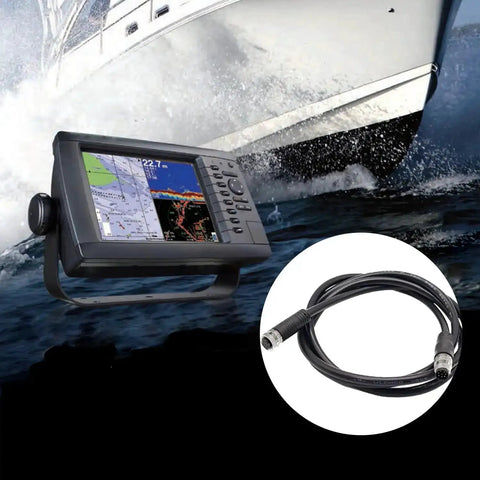 M12 8 Pin Male To Female Connector Cable For Industrial Waterproof Sensor Extension Wire with fish finder screen and boat