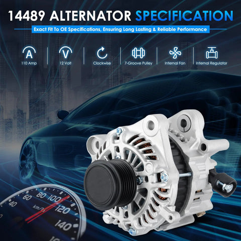 Premium Car Alternator Replacement For Honda Accord 2013 To 2017 2.4L L4 Engine With Automatic CVT Transmission close-up