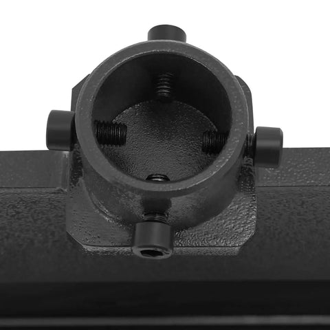 Heavy Duty Press Brake Attachment For 12 Or 20 Ton Hydraulic Workshop Presses close-up of bolt-on mechanism in 45 steel