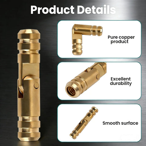 20 Pc Mini Brass Barrel Hinges Set For DIY Crafts Perfect For Wooden Jewelry Boxes Small Cabinets And Cases Hidden Concealed Hinges 0.16 x 0.79 Inches Durable Easy Install Hardware For DIY Junkies, detailed view showing hinge design and features.