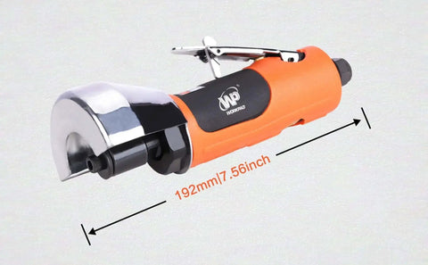 3 Inch Air Cut Off Tool Pneumatic Metal Cutter With 3 Inch Wheel for sheet metal, plastic cutting, shown in side view with dimensions.