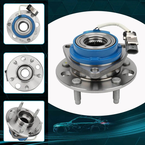 Front Wheel Hub And Bearing Assembly 2 Pack 513087 With ABS 5 Lug Compatible With Buick Century Park Avenue Cadillac Eldorado
