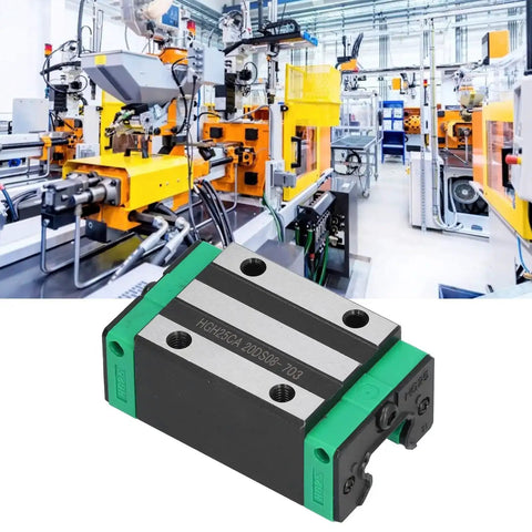 Heavy Duty Linear Slider Block For CNC Machines And Industrial Automation, HGH25CA Steel Rail Slider Block With Factory Setup